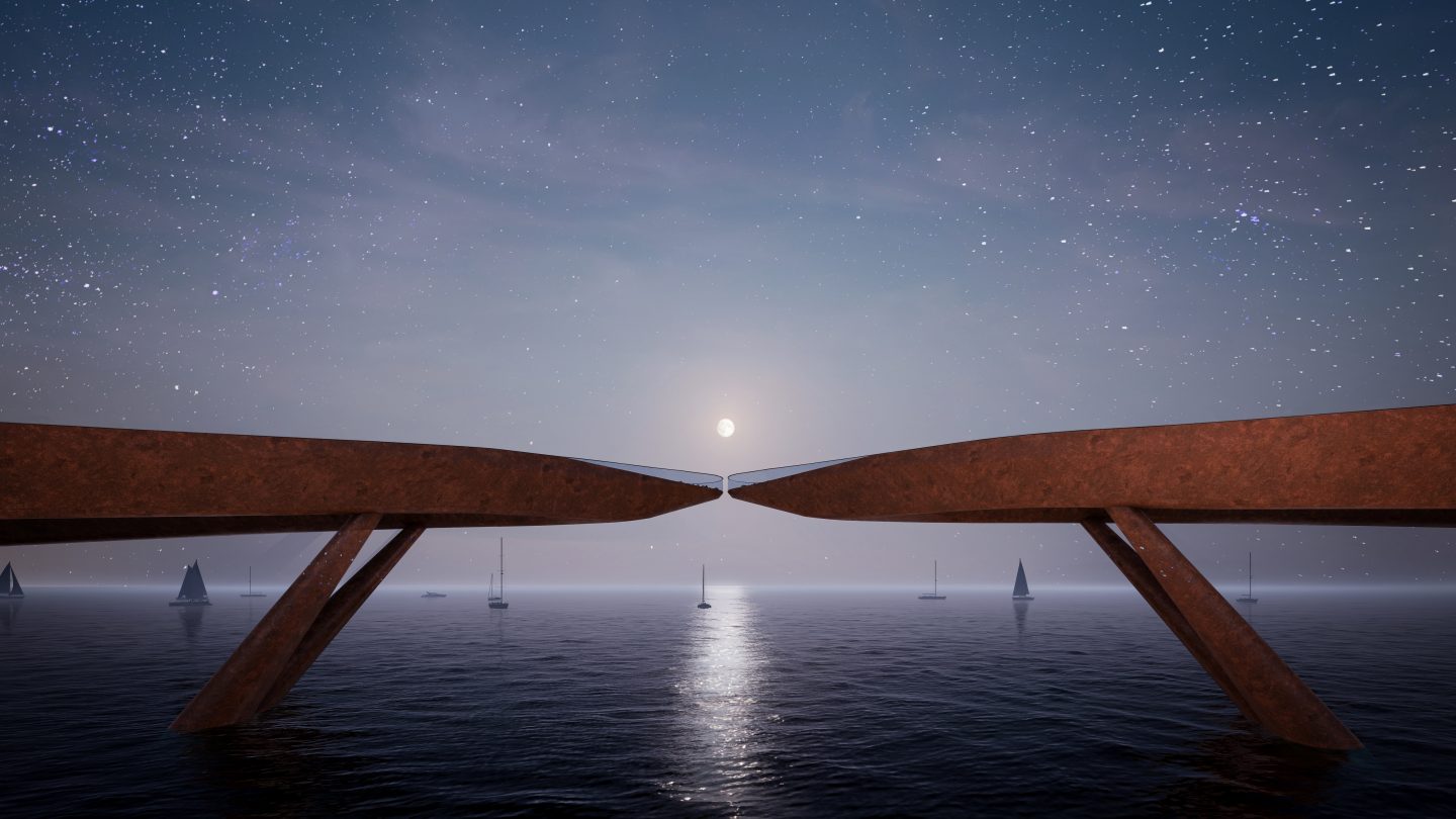 Il ponte del bacio sospeso